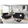 2-SITZER-SOFA Anthrazit Echtleder  - Anthrazit/Schwarz, KONVENTIONELL, Leder/Metall (178/103/95cm) - Dieter Knoll