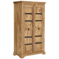 VÍCEÚČELOVÁ SKŘÍŇ, přírodní barvy, sheesham, 97/176/50 cm - přírodní barvy, Romantický / Rustikální, kov/dřevo (97/176/50cm) - Livetastic