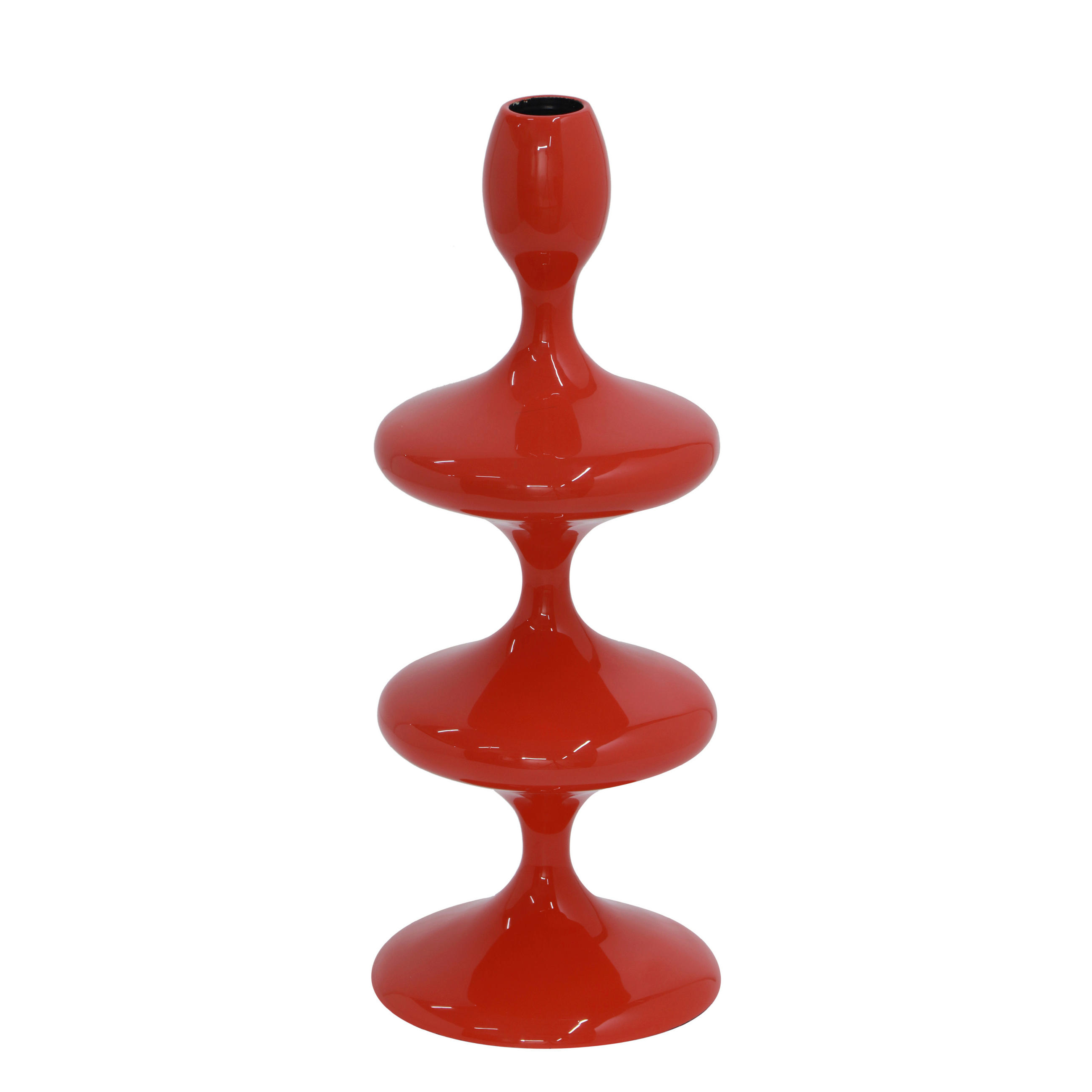 STABKERZENHALTER - Rot, Basics, Metall (11/28/11cm)