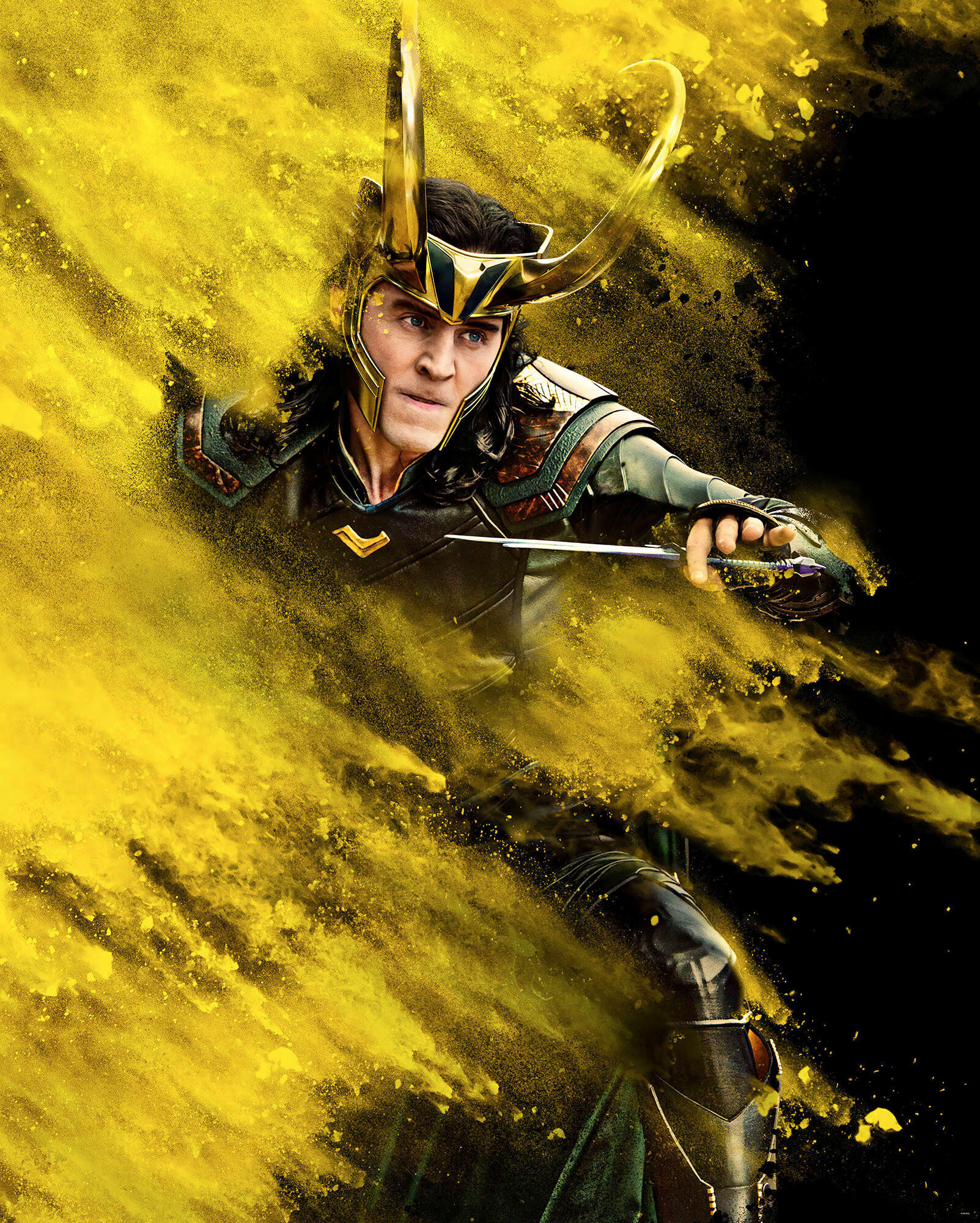 FOTOTAPETE LOKI YELLOW DUST  - Gelb/Schwarz, Design, Textil (200/250cm) - Marvel
