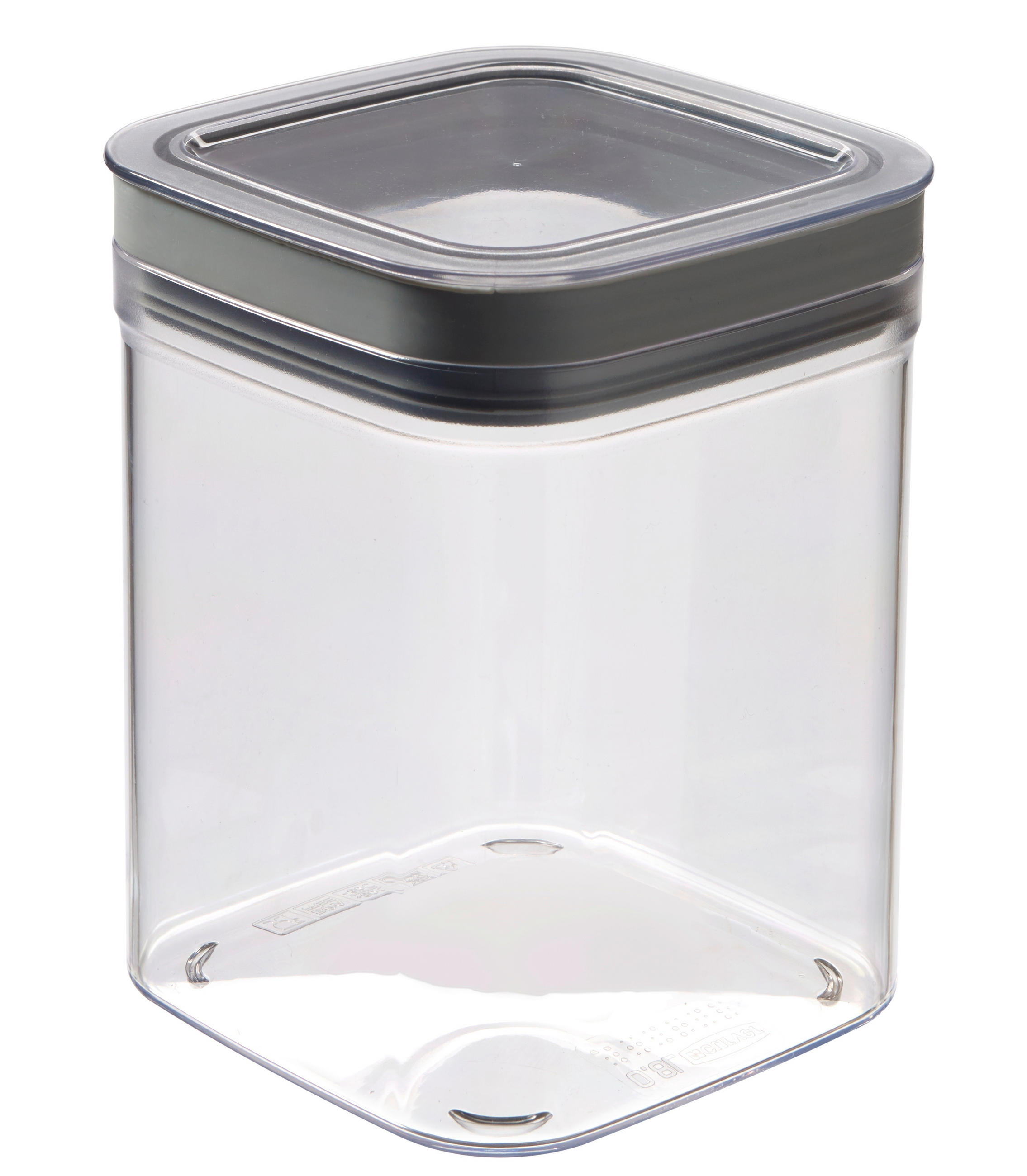 ÉTELTÁROLÓ DOBOZ  0,5 l  - áttetsző/kék, Basics, műanyag (11.8/14.8/11.8cm)