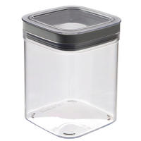 ÉTELTÁROLÓ DOBOZ  0,5 l  - áttetsző/kék, Basics, műanyag (11.8/14.8/11.8cm)