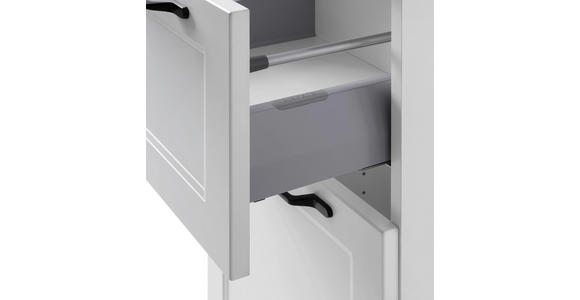 MIDISCHRANK 40/130/35 cm - Eiche Wotan/Schwarz, ROMANTIK / LANDHAUS, Holzwerkstoff/Kunststoff (40/130/35cm) - Xora