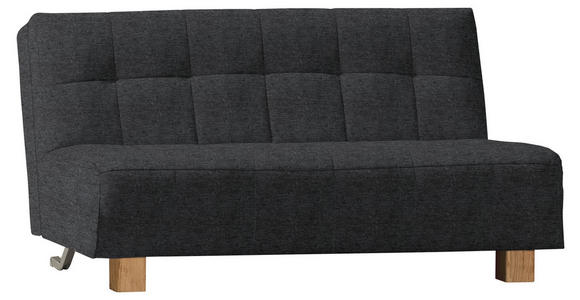SCHLAFSOFA Dunkelgrau  - Dunkelgrau/Naturfarben, Design, Holz/Textil (165/92/102cm) - Novel