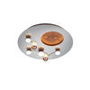 LED-DECKENLEUCHTE Zodiac 50/10 cm   - Alufarben/Braun, Design, Metall (50/10cm) - Trio Leuchten