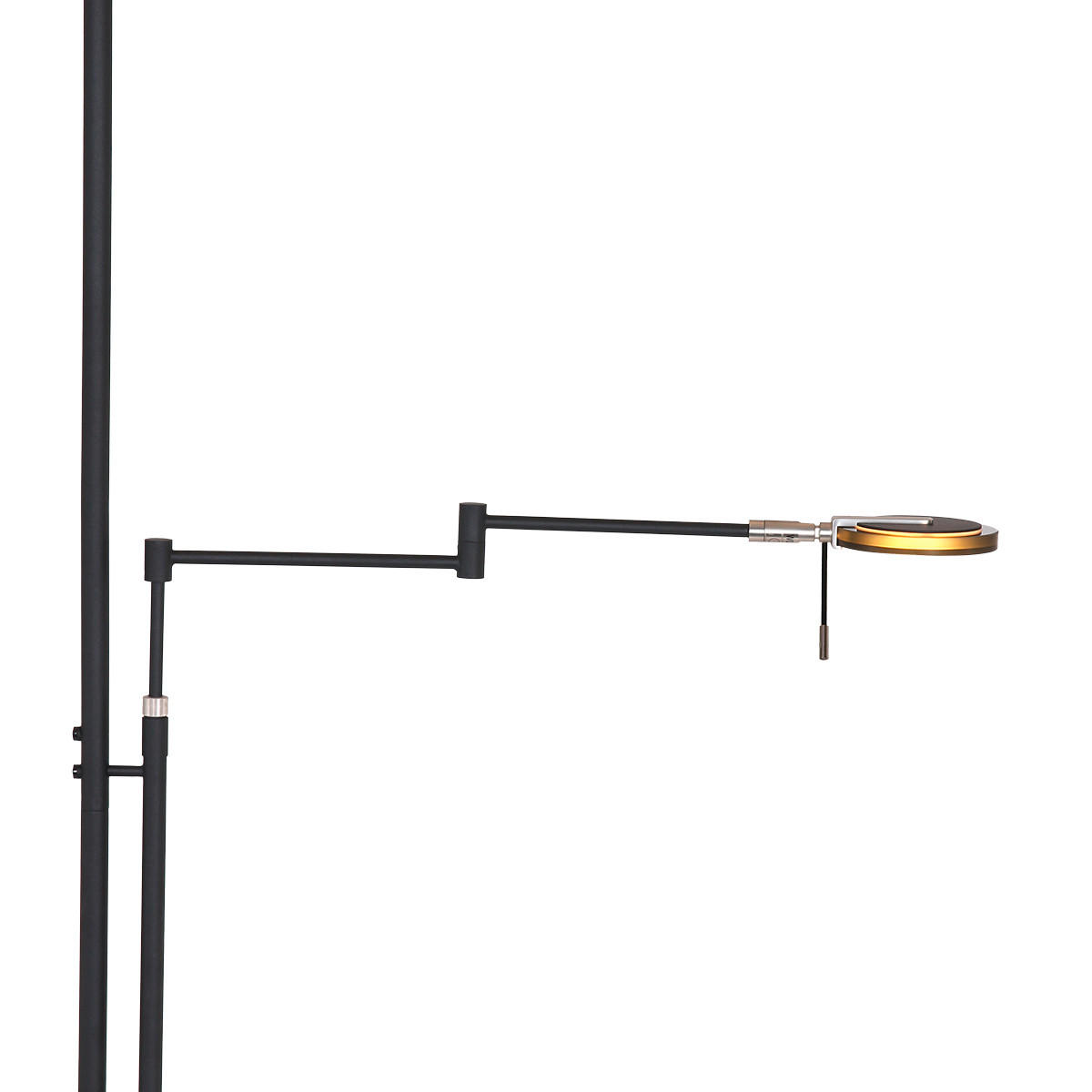 STEHLEUCHTE 55/185 cm    - Schwarz, Design, Glas/Metall (55/185cm)