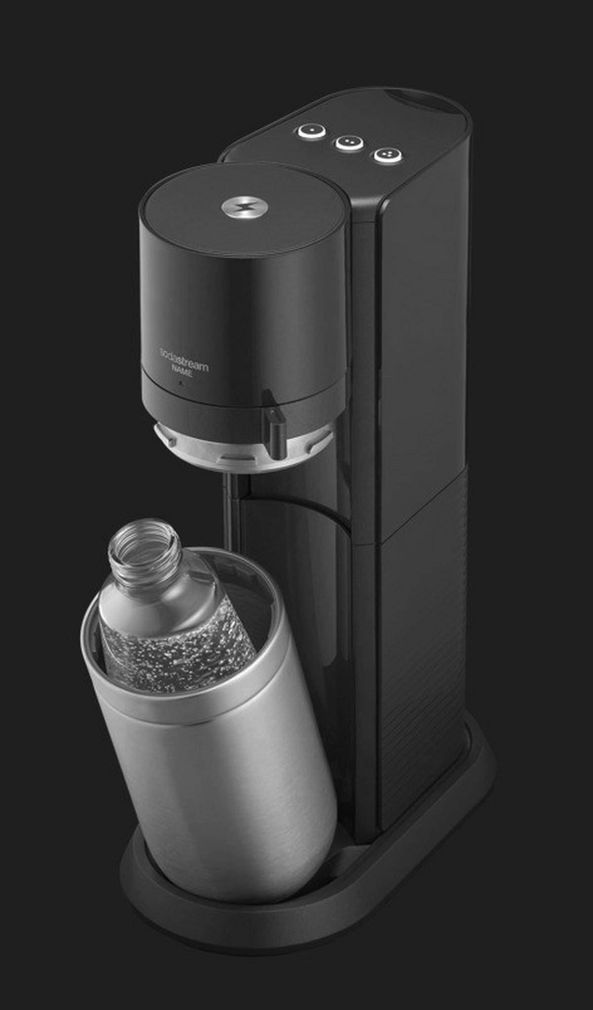 WASSERSPRUDLER E-DUO  - Titanfarben, LIFESTYLE, Glas/Kunststoff (37/44/19cm) - SodaStream
