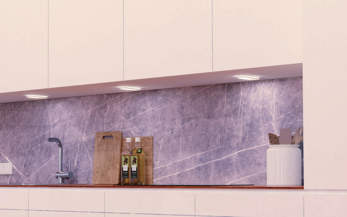 UNTERBAULEUCHTEN-SET TINT 5,5/1,5/15 cm  - Weiß, Basics, Kunststoff (5,5/1,5/15cm) - Tint