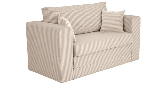 JUGEND- UND KINDERSOFA Cord Hellbraun  - Hellbraun/Schwarz, KONVENTIONELL, Textil (136/78/72cm) - Xora
