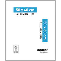 ALUMINIUMRAHMEN 50X60CM 50/60 cm  - Silberfarben, Basics, Glas/Metall (50/60cm) - Nielsen