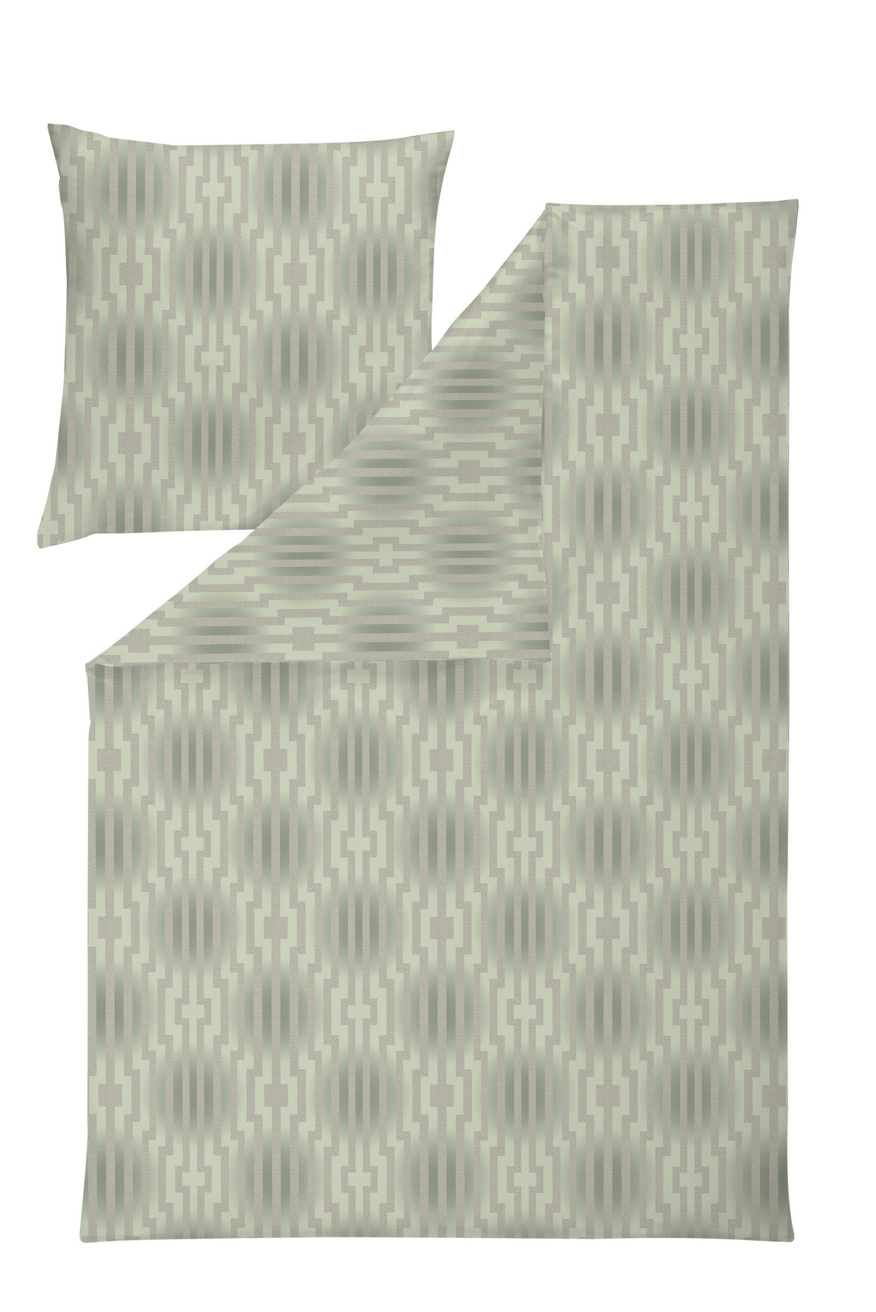 BETTWÄSCHE 135/200 cm Atelier Makosatin  - Grün, Design, Textil (135/200cm) - Estella