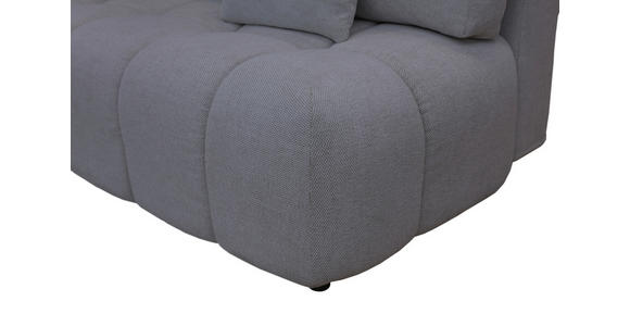 BOXSPRINGSOFA in Chenille Grau  - Schwarz/Grau, MODERN, Kunststoff/Textil (210/72/105cm) - Cantus