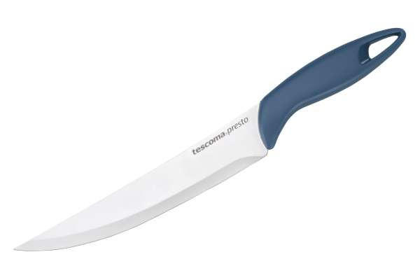 NÔŽ NA MÄSO - modrá/farba ušľachtilej ocele, Basics, kov/plast (34,2/1,9/6,9cm) - Tescoma