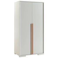 DREHTÜRENSCHRANK  in Weiß  - Buchefarben/Weiß, MODERN, Holz/Holzwerkstoff (98,5/195,2/56cm) - MID.YOU