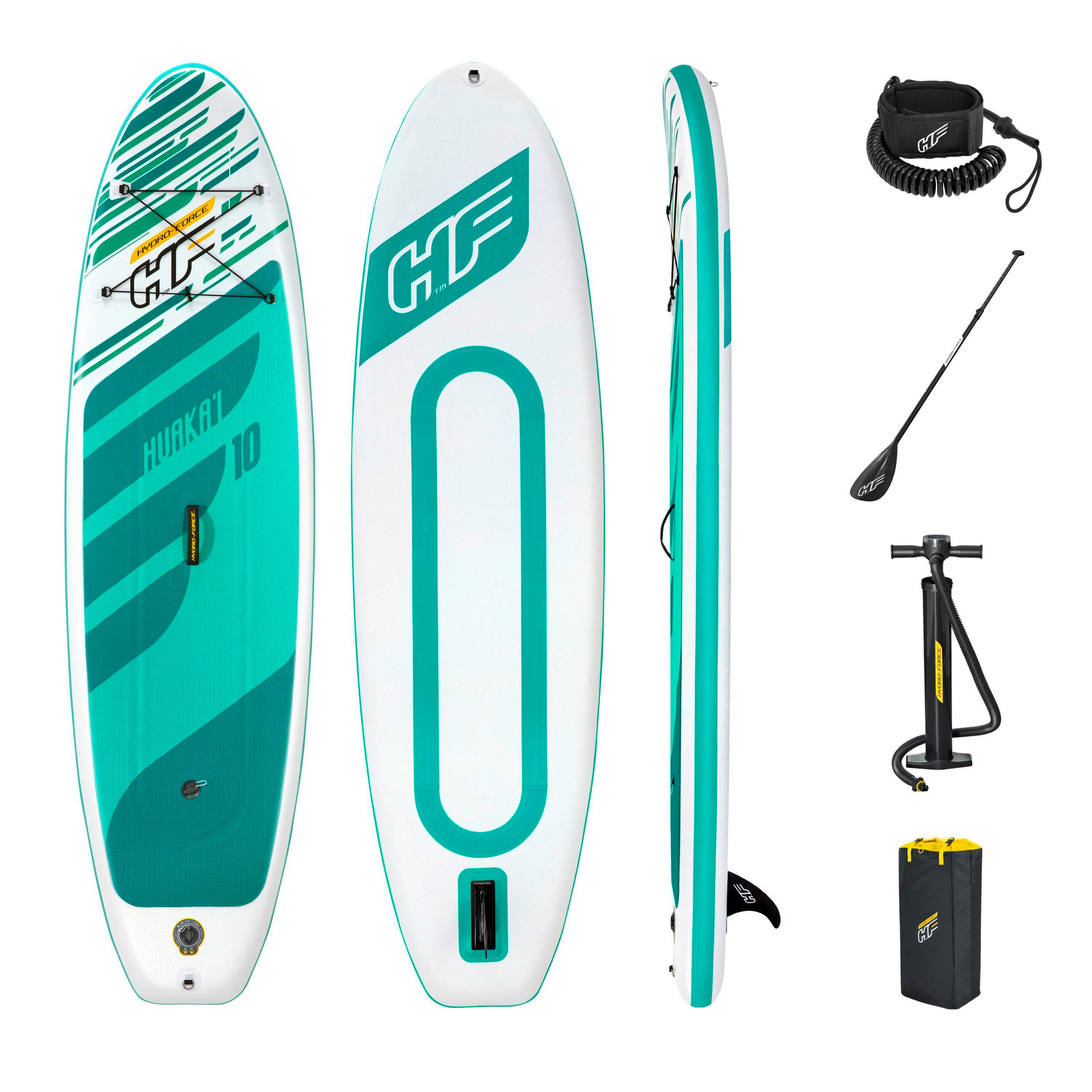 PADDLEBOARD - biela/tyrkysová, Trend, plast (305/84/15cm) - Bestway