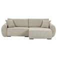 ECKSOFA Mintgrün Flachgewebe Zierkissen, Rückenkissen, Bettkasten, Schlaffunktion, Rücken echt, Liegefläche im Originalstoff  - Schwarz/Mintgrün, KONVENTIONELL, Kunststoff/Textil (250/145cm) - Carryhome