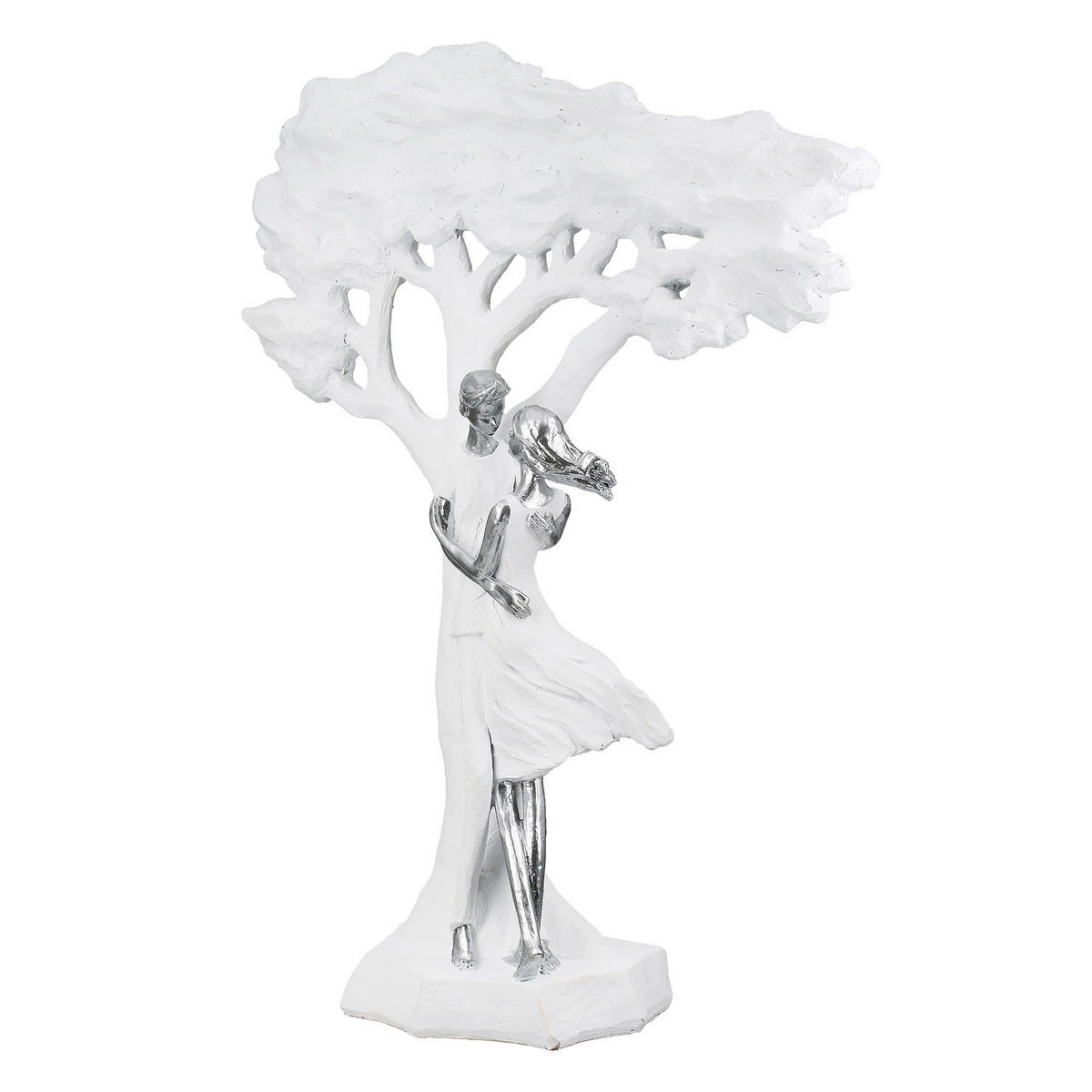 SKULPTUR - Weiß, LIFESTYLE, Kunststoff (32/44/13cm)