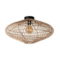DECKENLEUCHTE    56/56/31 cm  - Natur, Naturmaterialien (56/56/31cm) - Lucide