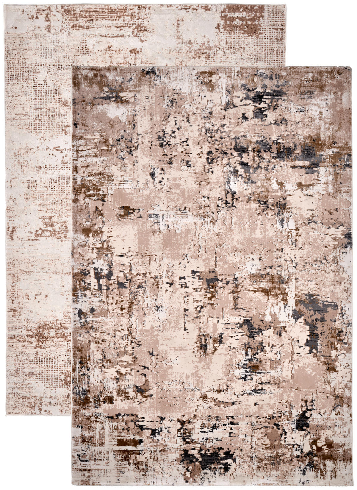 WEBTEPPICH 80/150 cm Elegance Grau, Beige  - Beige/Grau, Design, Textil (80/150cm) - Novel