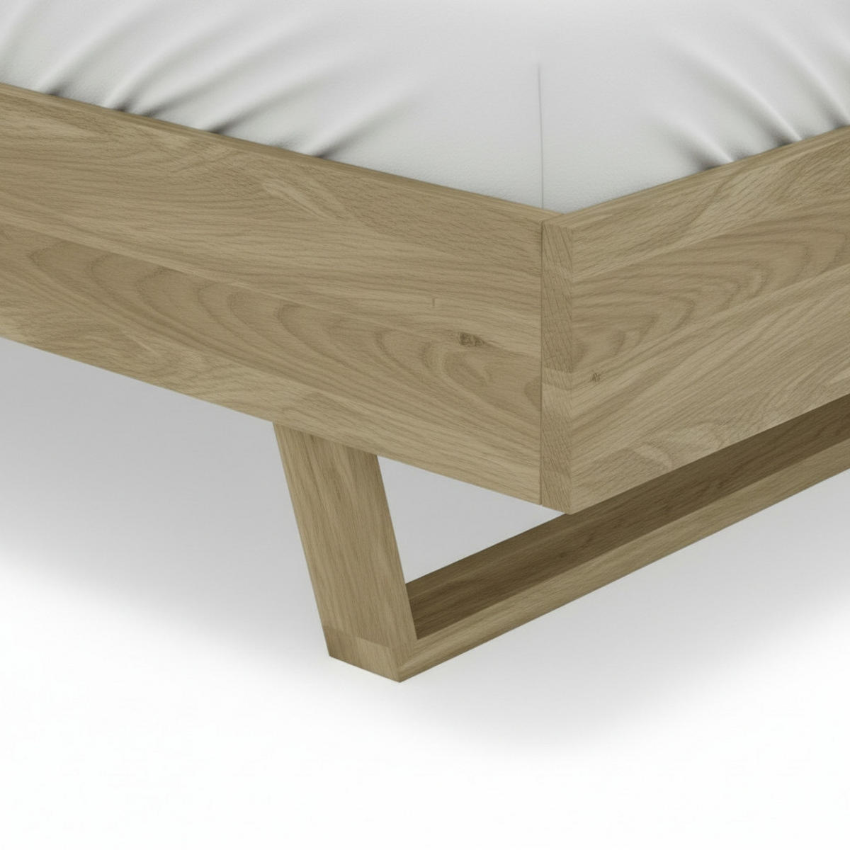 BETT 180/200 cm  Wildeiche   - Wildeiche, Modern, Holz (180/200cm) - MID.YOU