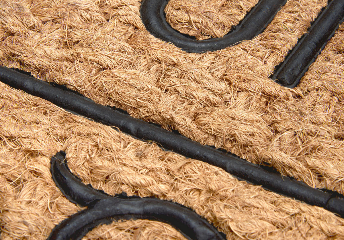 KOKOSMATTE  45/75 cm  Schwarz, Hellbraun  - Hellbraun/Schwarz, Basics, Naturmaterialien/Kunststoff (45/75cm)