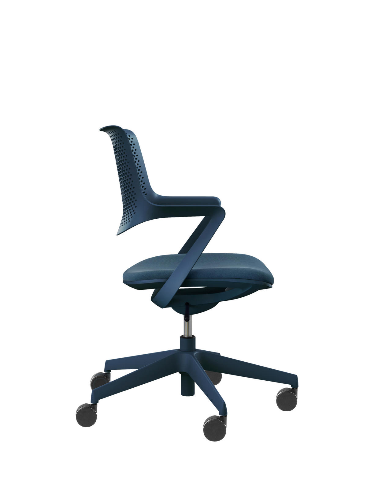 DREHSTUHL  in Dunkelblau  - Dunkelblau, Design, Kunststoff/Textil (59/85-95/49cm) - Voleo