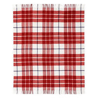 PLÉD, bavlna, 130/170 cm - vínovočervená, Basics, textil (130/170cm) - Tommy Hilfiger