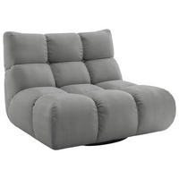 SESSEL Feincord Grau  - Schwarz/Grau, Design, Kunststoff/Textil (112/85/108cm) - Pure Home Lifestyle
