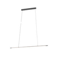 LED-HÄNGELEUCHTE Leda 133/4/20-210 cm   - Grau, Design, Kunststoff/Metall (133/4/20-210cm) - Helestra
