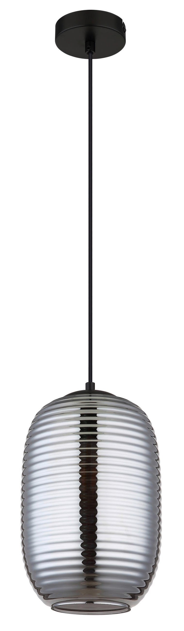 SVJETILJKA VISEĆA 20/120 cm JEFREY - siva/crna, Basics, staklo/metal (20/120cm) - Globo