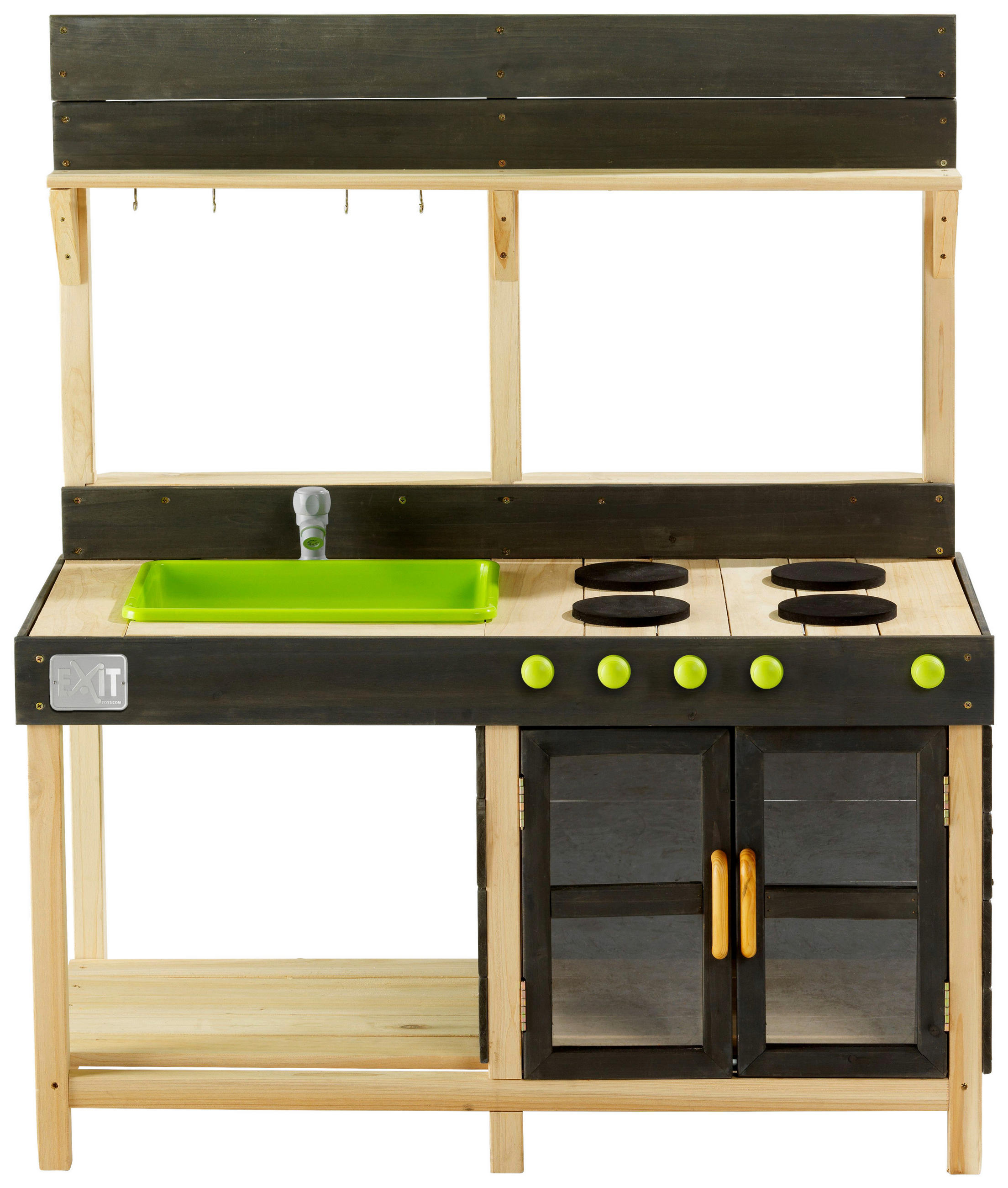 KINDERKÜCHE EXIT YUMMY 200  - Grau, KONVENTIONELL, Holz/Kunststoff (102/55/115cm) - EXIT Toys