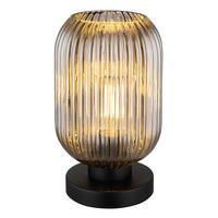 BORDSLAMPA 14/24 cm   - grå/svart, Klassisk, metall/glas (14/24cm) - Globo