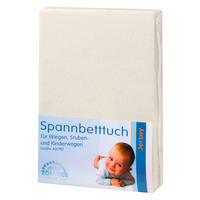 KINDERSPANNBETTTUCH 40/90 cm   - Creme, Basics, Textil (40/90cm) - Zöllner
