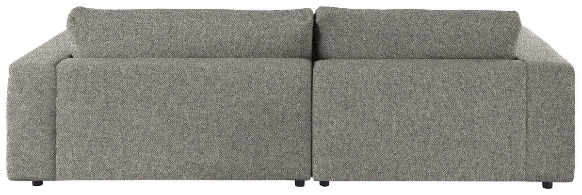 ECKSOFA in Flachgewebe Graubraun  190/270 cm  - Graubraun/Schwarz, Design, Kunststoff/Textil (190/270cm) - Lomoco