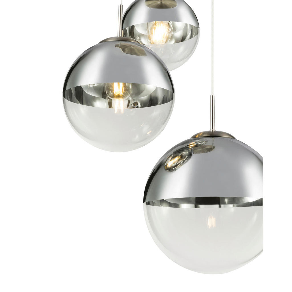 Thumbnail - Modern Living Hängeleuchte, Klar, Chrom, Metall, Glas, 120 cm, Lampen & Leuchten, Leuchtenserien
