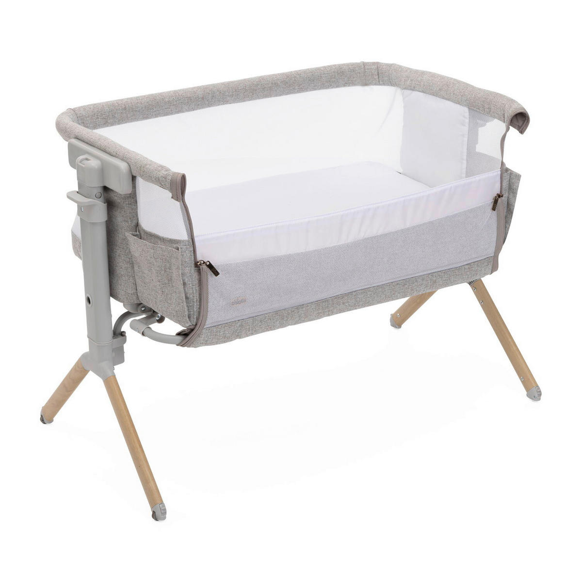 BEISTELLBETT Next2Me Armonia  - Hellgrau, Basics, Textil/Metall (99/69/83/55,5cm) - Chicco