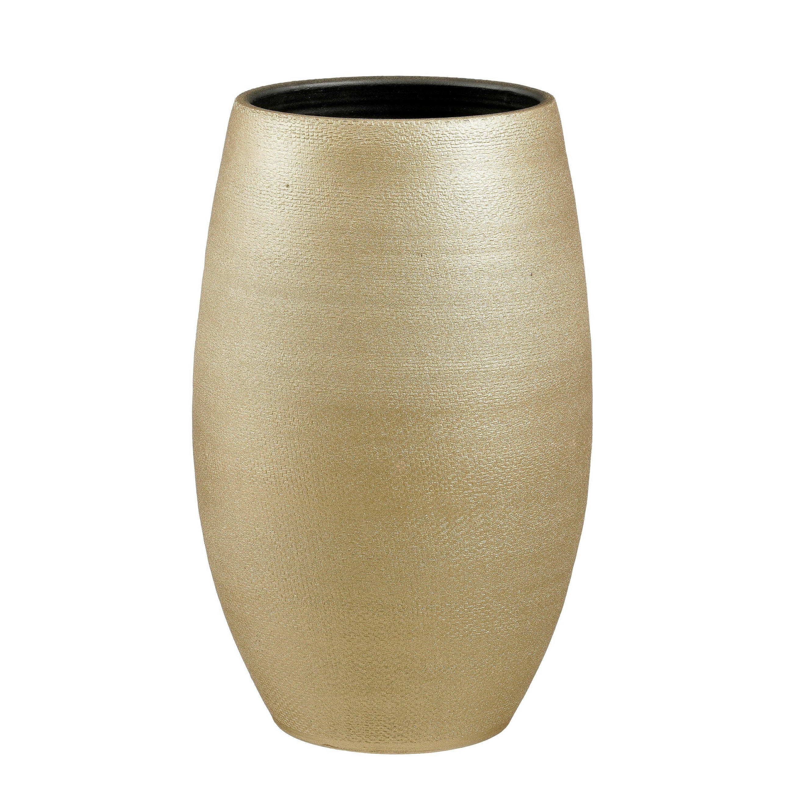 KVĚTINÁČ keramika, 50/31 cm - barvy zlata, Basics, keramika (50/31cm)