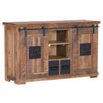 SIDEBOARD  in 145/85/45 cm  - Schwarz/Naturfarben, KONVENTIONELL, Holz/Holzwerkstoff (145/85/45cm) - Landscape