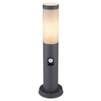 UTOMHUSLAMPA - opal/antracit, Basics, metall/plast (12.7/45cm) - Globo