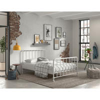 KINDER-/JUNIORBETT - Weiß, ROMANTIK / LANDHAUS, Holz/Metall (140/200cm) - Vipack