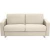 SCHLAFSOFA in Textil Magnolie  - Chromfarben/Magnolie, Design, Textil/Metall (195/84/100cm) - Bali