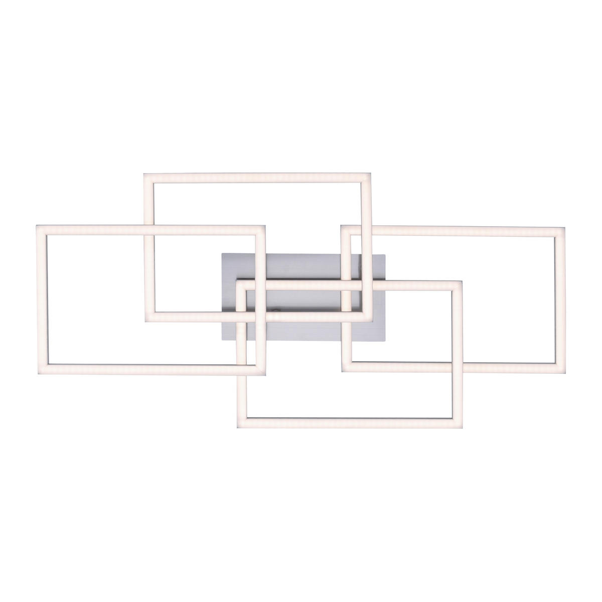 LED-DECKENLEUCHTE 70/34,5/9,5 cm   - Alufarben, Design, Kunststoff/Metall (70/34,5/9,5cm)