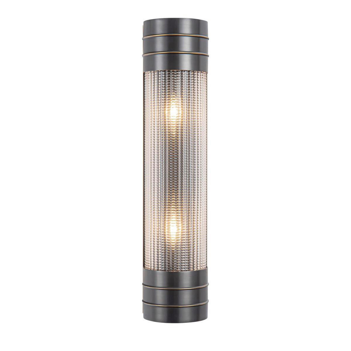 WANDLEUCHTE    - Bronzefarben, KONVENTIONELL, Glas/Metall (46,7/11,2/9,5cm) - Elstead Lighting