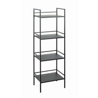 REGAL Schwarz  - Schwarz, Design, Metall (40/128/30cm)