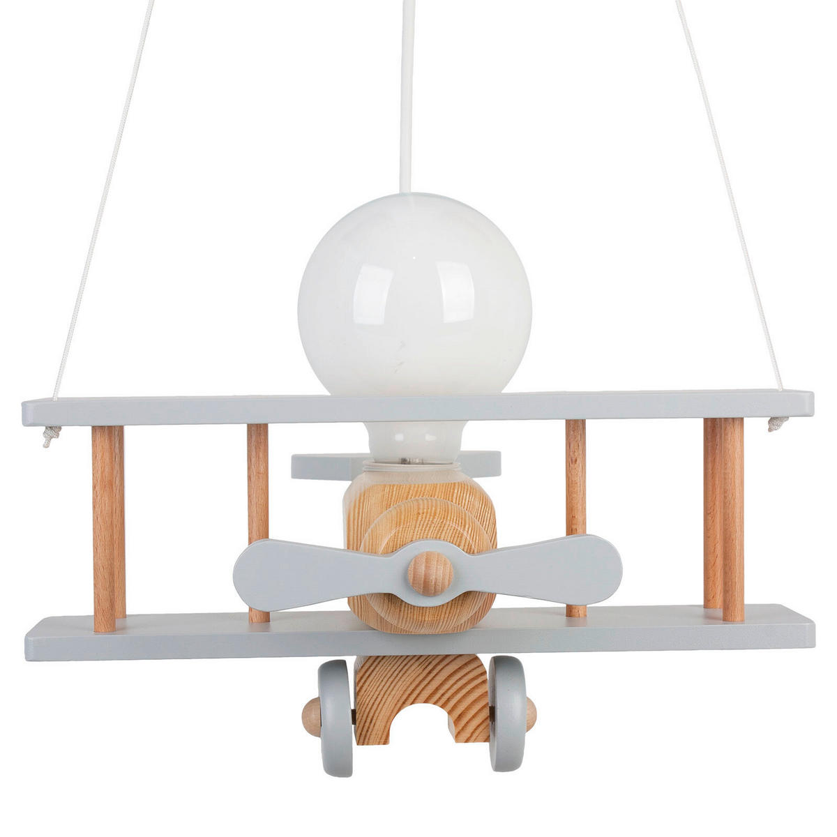 ZÁVESNÉ SVIETIDLO DO DET. IZB, 29/31/75 cm - sivá/prírodná farba, Basics, drevo (29/31/75cm)