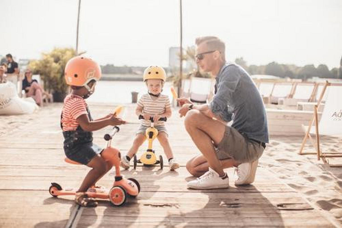 LAUFRAD/KINDERSCOOTER 2in1 - Koralle, Trend, Kunststoff/Metall (24/37/55cm) - Scoot and Ride