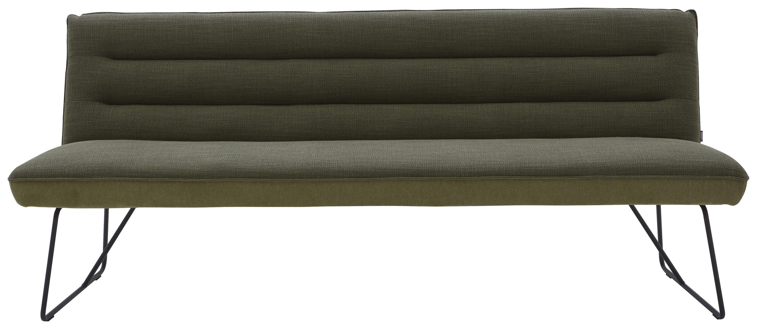 SITZBANK 228/89/68 cm  in Grün, Schwarz  - Schwarz/Grün, Design, Textil/Metall (228/89/68cm) - Dieter Knoll