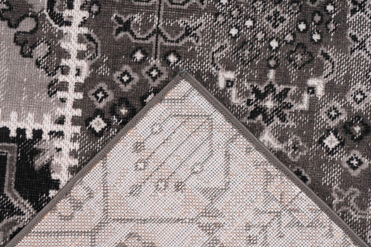 VINTAGE-TEPPICH 200/290 cm Ariya Grau  - Grau, Trend, Textil (200/290cm) - Kayoom