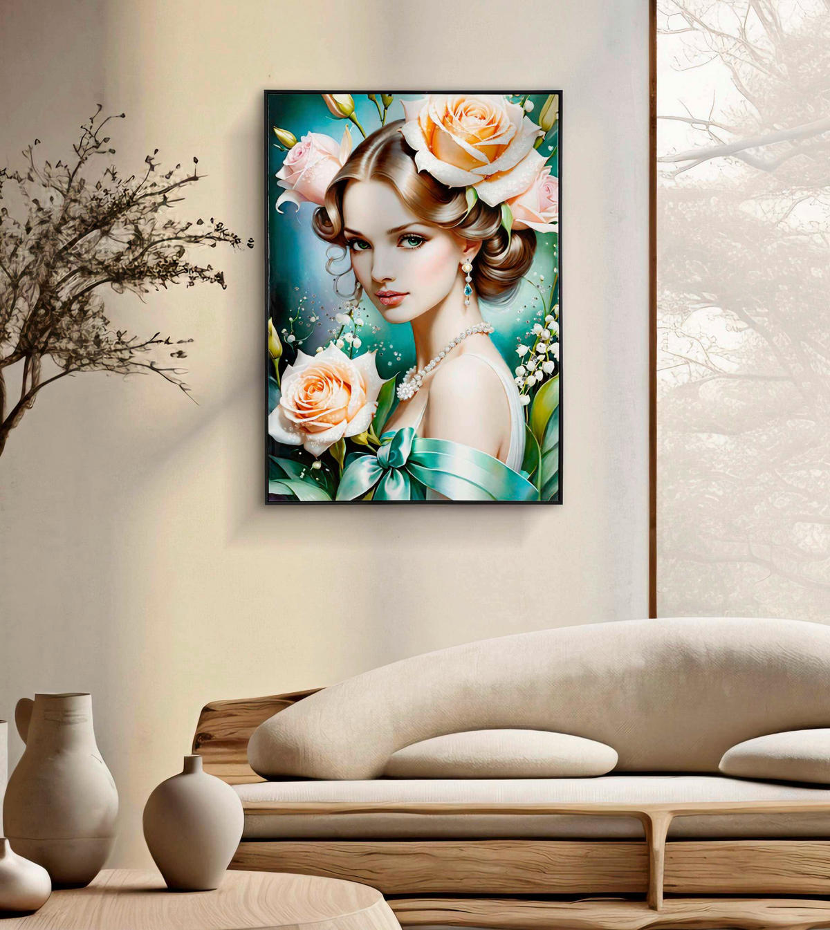 LEINWANDBILD Frauen  - Schwarz, Basics, Holz/Kunststoff (72/102/4cm)