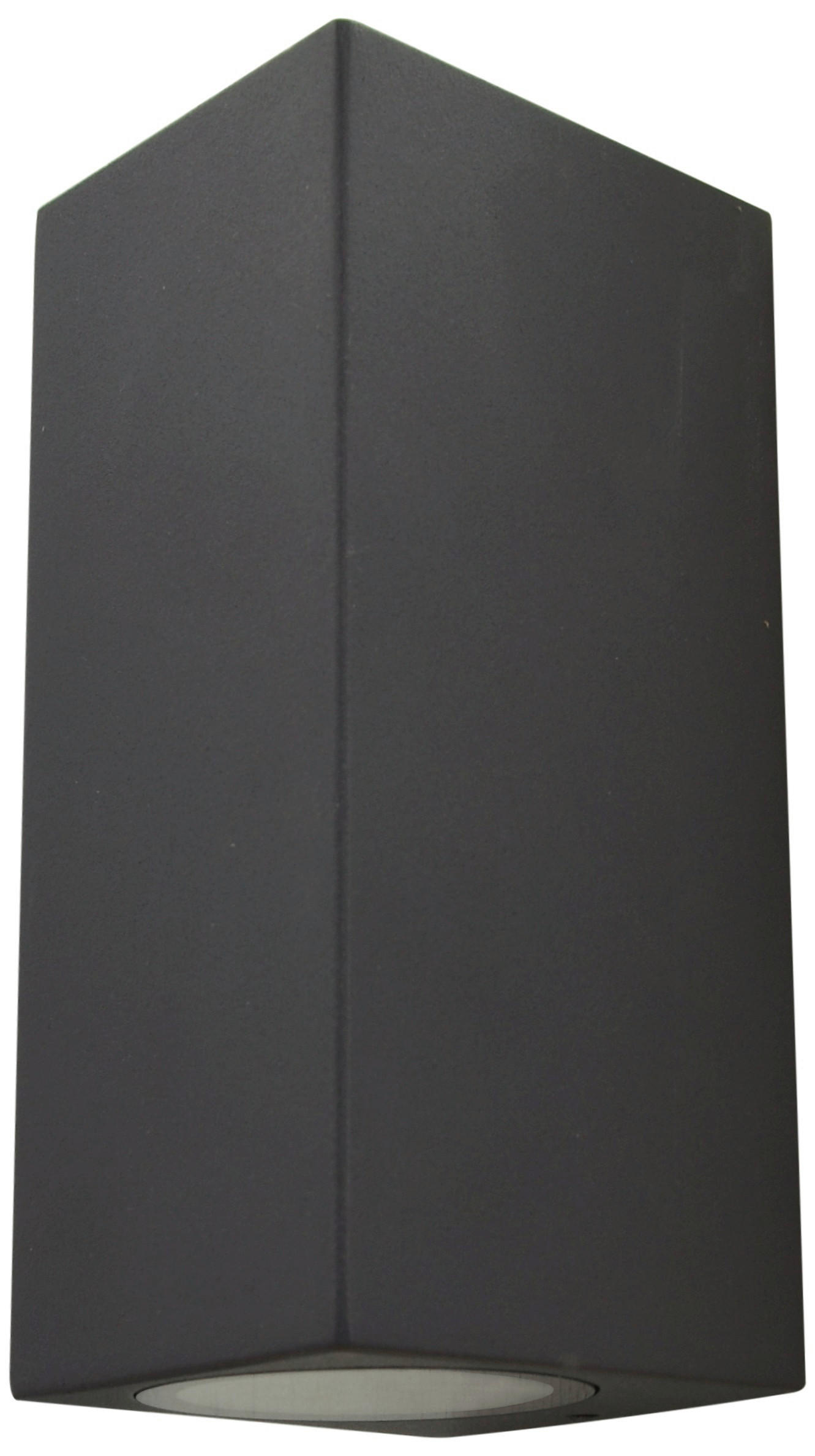 AUßENWANDLEUCHTE 16/6,8/7,8 cm   - Anthrazit, Design, Glas/Metall (16/6,8/7,8cm)